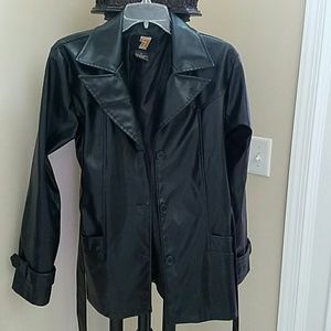 leather coat